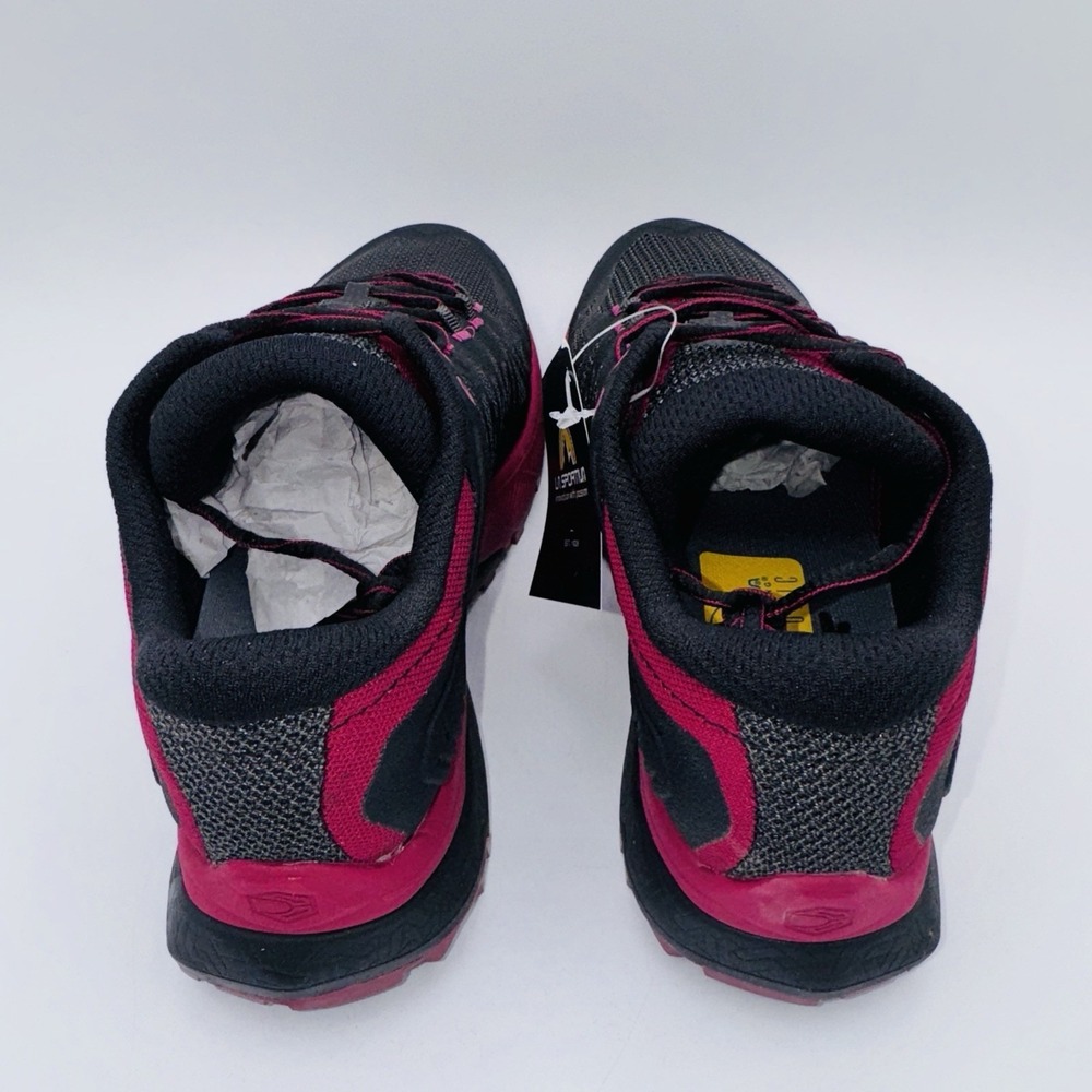 La Sportiva Karacal Trail Running Sneakers Women's Size 7 Black Pink Ortholite - Picture 4 of 16